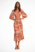 WOMEN'S SUMMER FLORAL MIDI DRESS - Zarino Newstyle