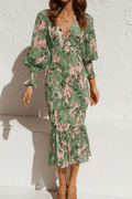 WOMEN'S SUMMER FLORAL MIDI DRESS - Zarino Newstyle