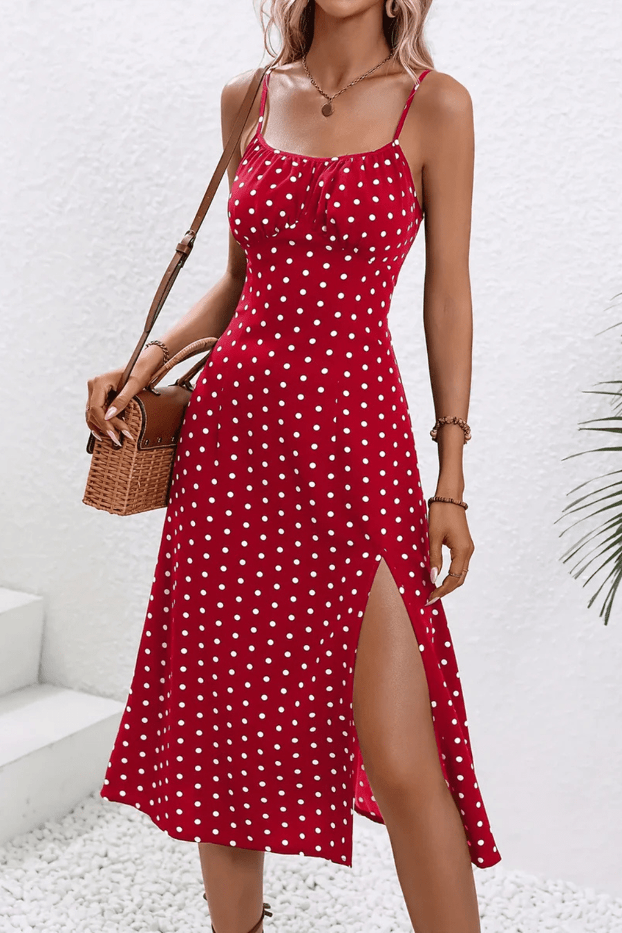 WOMEN'S SUMMER FLORAL MIDI SLIP DRESS - Zarino Newstyle