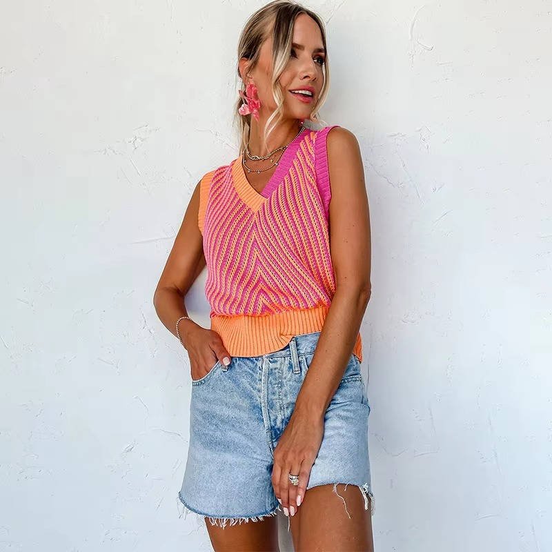 WOMEN'S SUMMER KNIT TANK TOP - Zarino Newstyle