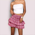 WOMEN'S SUMMER LAYERED RUFFLE MINI SKIRT - Zarino Newstyle