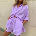 WOMEN'S SUMMER MATCHING SHIRT AND SHORTS - Zarino Newstyle