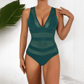 WOMEN'S SUMMER MESH PANEL ONE PIECE SWIMSUIT - Zarino Newstyle