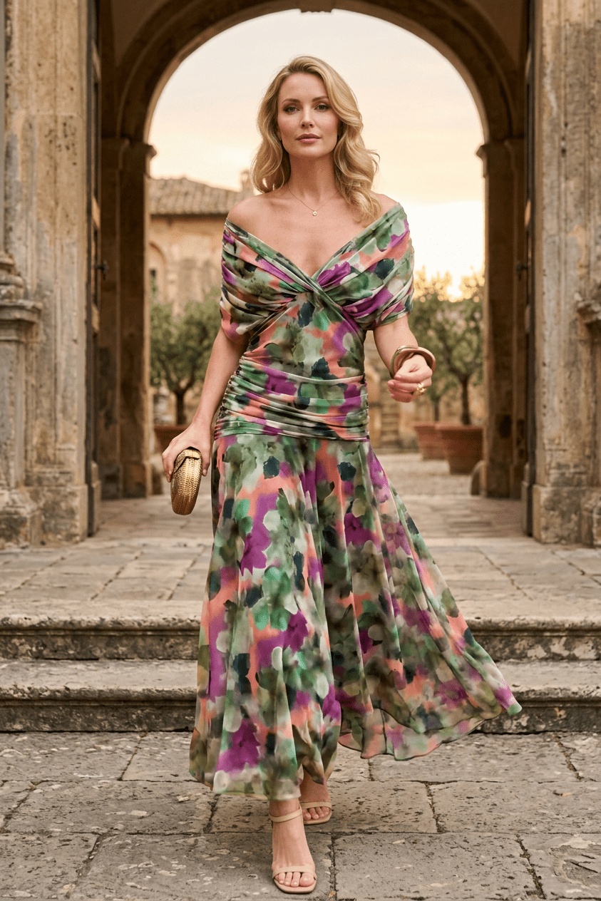 WOMEN'S SUMMER OFF SHOULDER MAXI DRESS - Zarino Newstyle