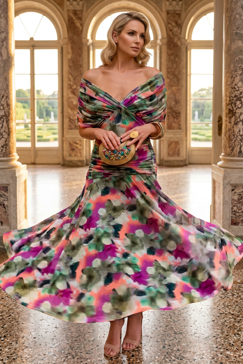 WOMEN'S SUMMER OFF SHOULDER MAXI DRESS - Zarino Newstyle
