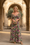 WOMEN'S SUMMER OFF SHOULDER MAXI DRESS - Zarino Newstyle