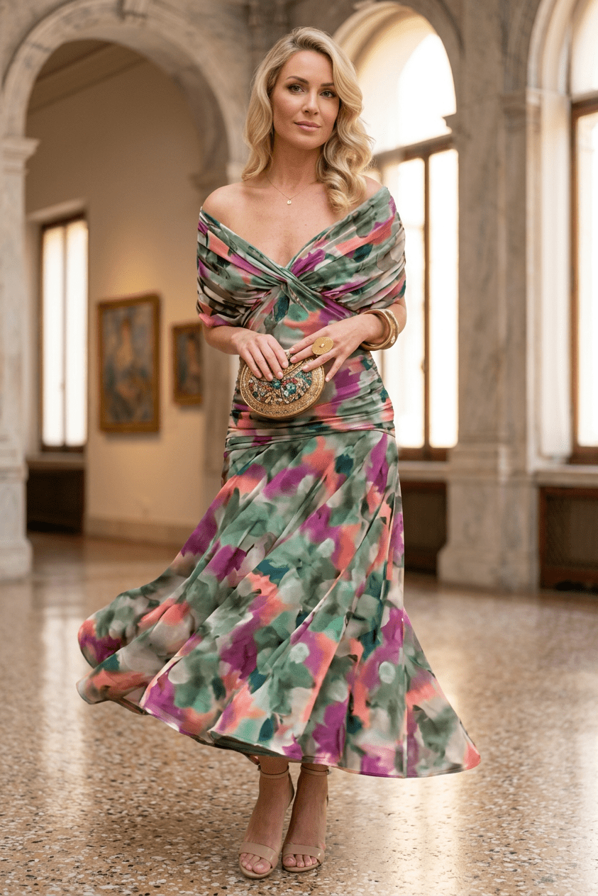 WOMEN'S SUMMER OFF SHOULDER MAXI DRESS - Zarino Newstyle
