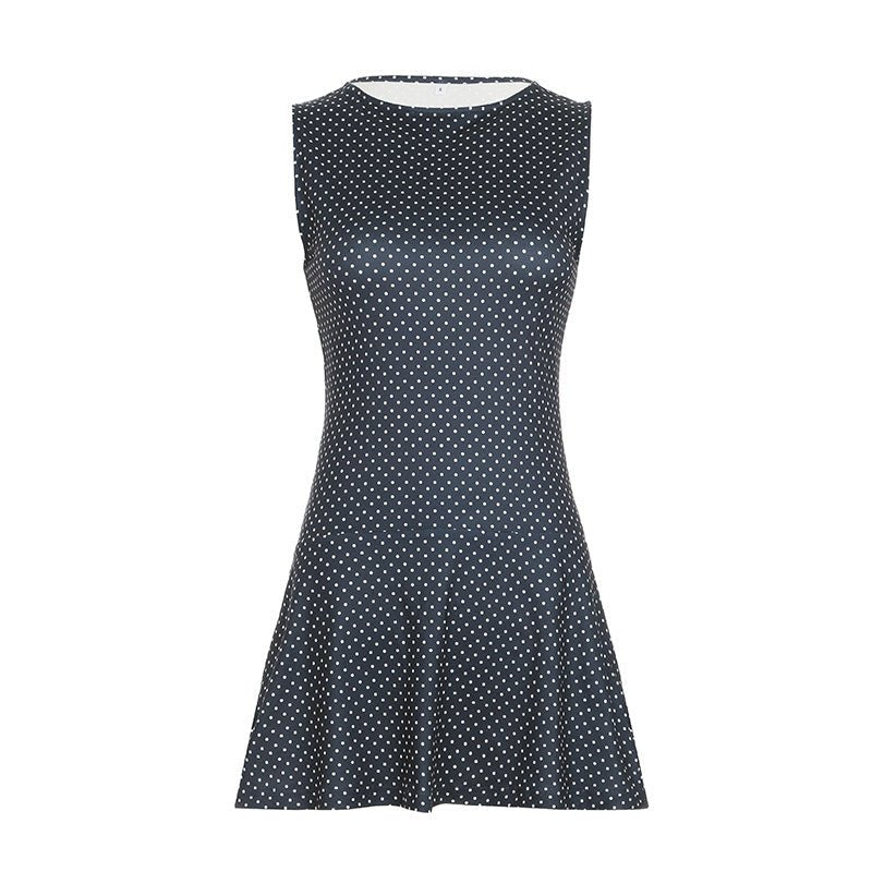 WOMEN'S SUMMER POLKA DOT MINI DRESS - Zarino Newstyle