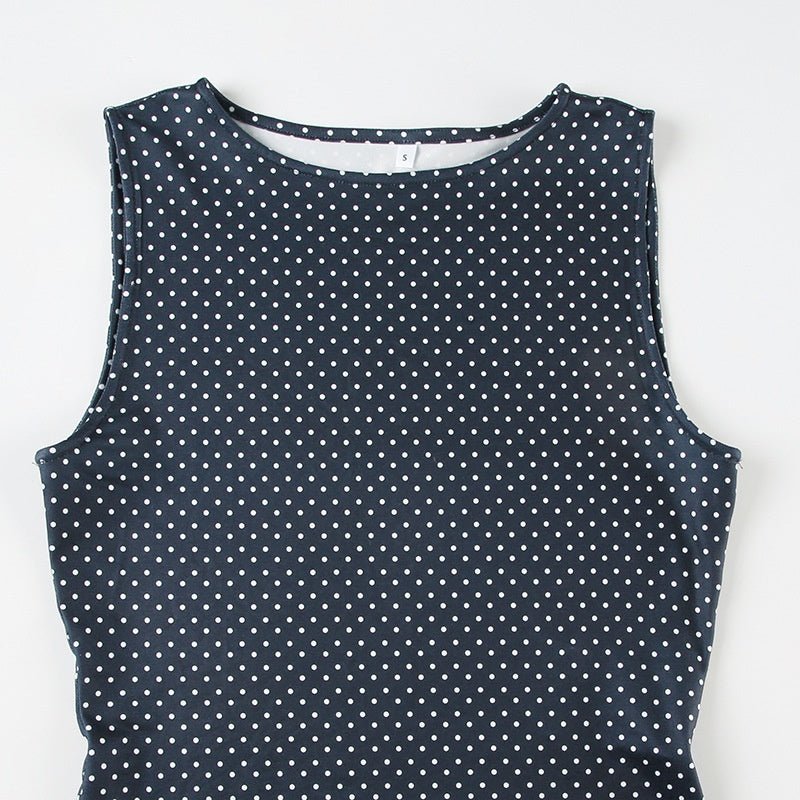 WOMEN'S SUMMER POLKA DOT MINI DRESS - Zarino Newstyle