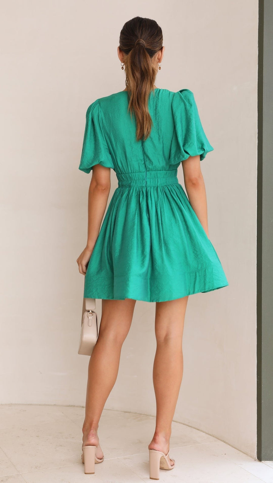 WOMEN'S SUMMER PUFF SLEEVE MINI DRESS - Zarino Newstyle