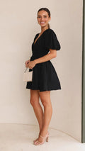 WOMEN'S SUMMER PUFF SLEEVE MINI DRESS - Zarino Newstyle