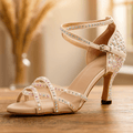 WOMEN'S SUMMER SATIN HEELED SANDALS - Zarino Newstyle