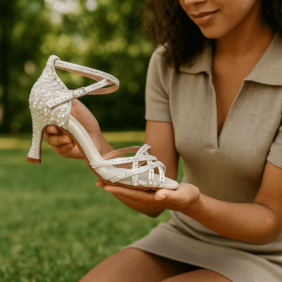 WOMEN'S SUMMER SATIN HEELED SANDALS - Zarino Newstyle