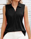 WOMEN'S SUMMER SLEEVELESS POLO TOP - Zarino Newstyle