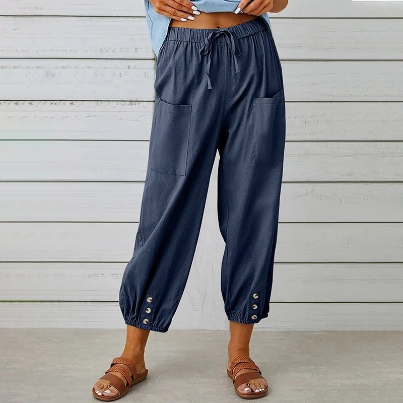 WOMEN'S SUMMER TAPERED CAPRI PANTS - Zarino Newstyle
