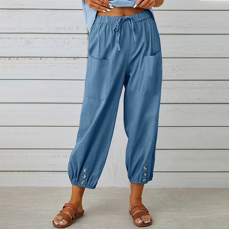 WOMEN'S SUMMER TAPERED CAPRI PANTS - Zarino Newstyle