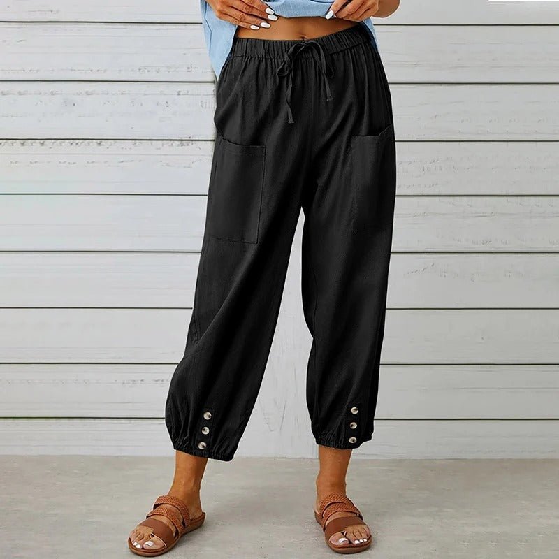 WOMEN'S SUMMER TAPERED CAPRI PANTS - Zarino Newstyle