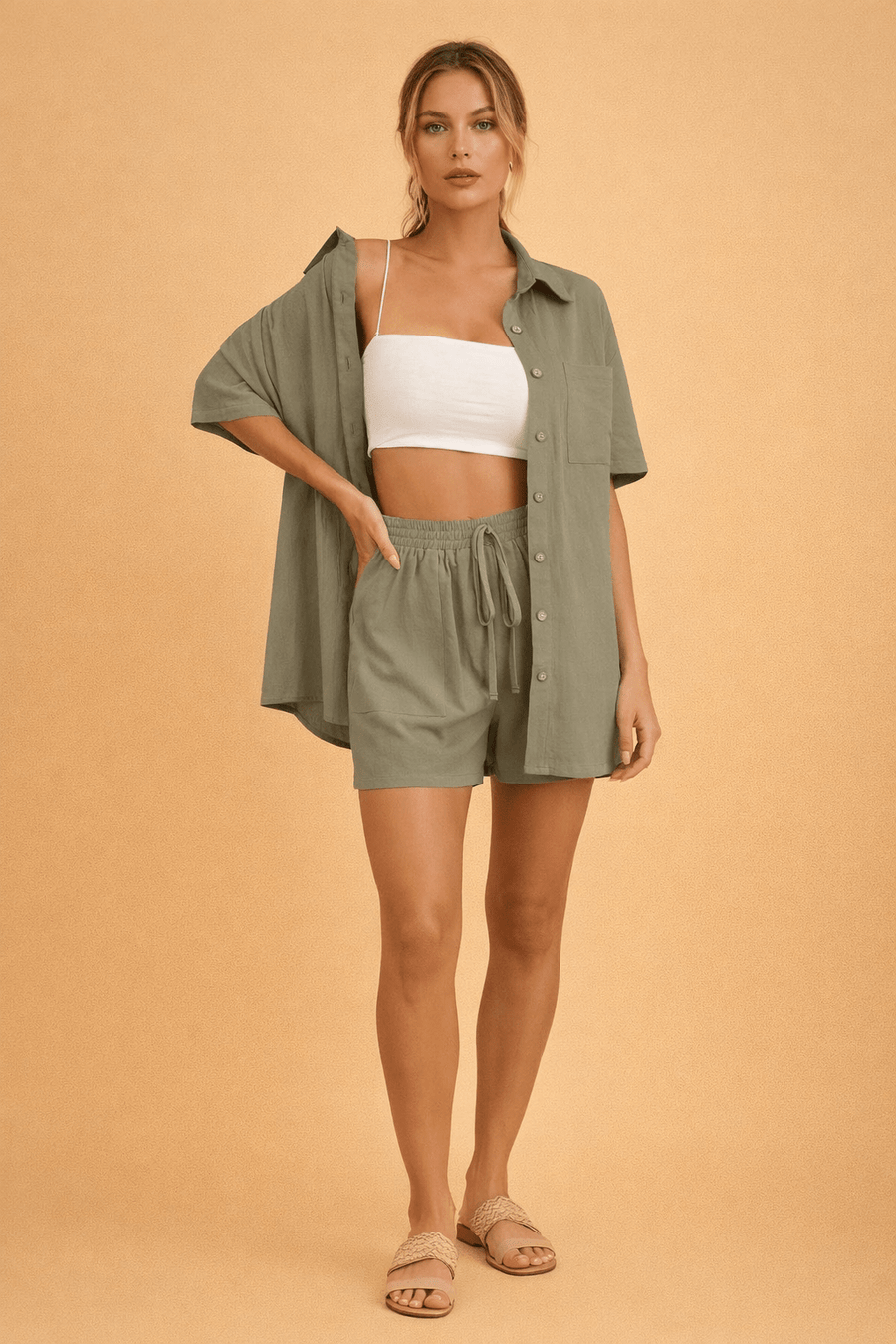 WOMEN'S SUMMER TWO - PIECE MATCHING SET - Zarino Newstyle