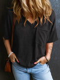 WOMEN'S SUMMER V NECK TOP - Zarino Newstyle