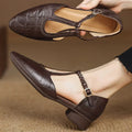 WOMEN'S T - STRAP BUCKLE MARY JANE FLATS - Zarino Newstyle