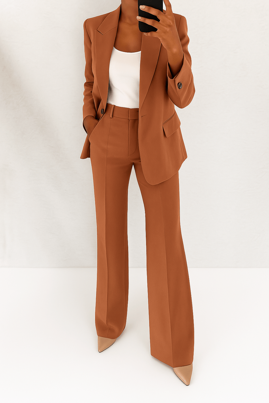 WOMEN'S TAILORED BLAZER & TROUSER SUMMER SUIT SET - Zarino Newstyle