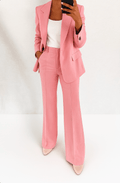 WOMEN'S TAILORED BLAZER & TROUSER SUMMER SUIT SET - Zarino Newstyle