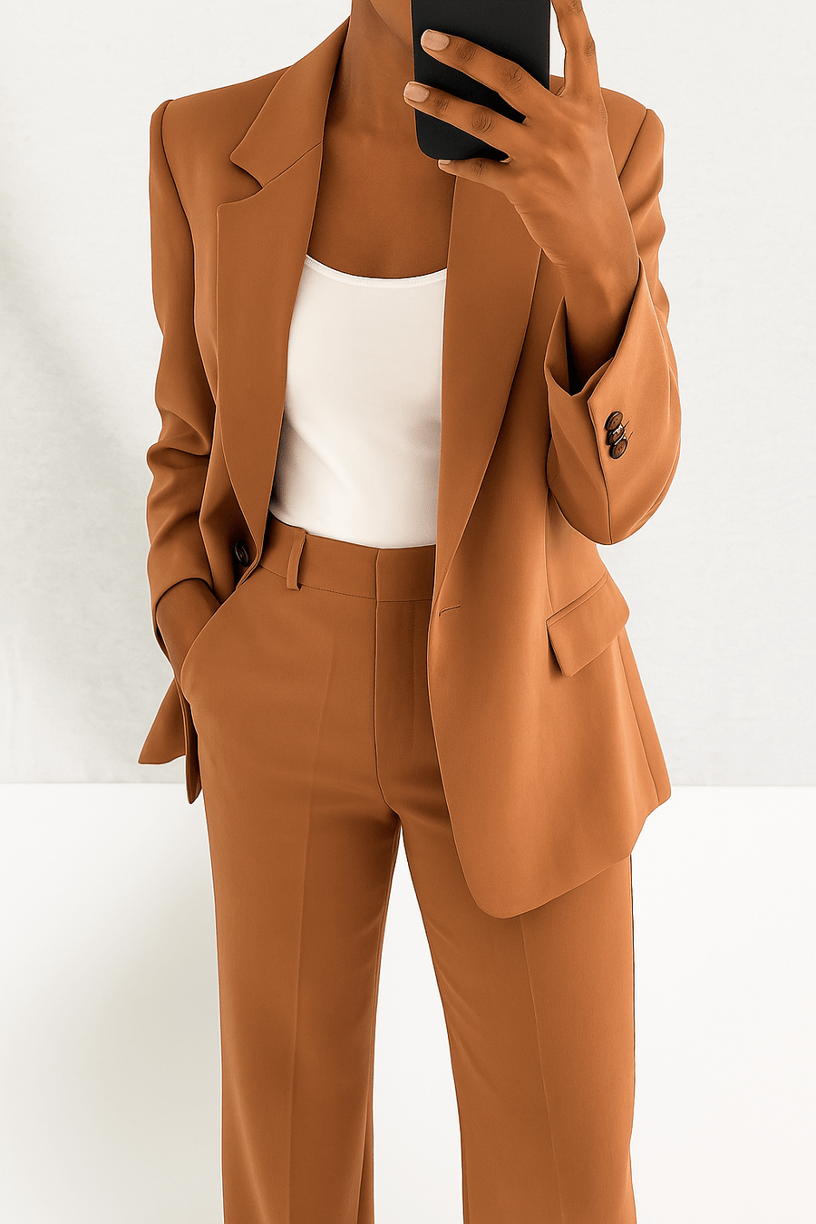 WOMEN'S TAILORED BLAZER & TROUSER SUMMER SUIT SET - Zarino Newstyle