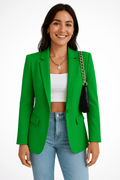 WOMEN'S TAILORED SINGLE BUTTON BLAZER - Zarino Newstyle
