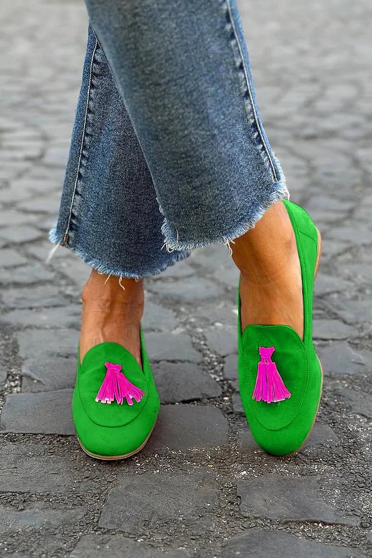 WOMEN'S TASSEL POINTED SUMMER LOAFERS - Zarino Newstyle