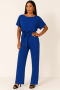 WOMEN'S TIE WAIST WIDE LEG SUMMER JUMPSUIT - Zarino Newstyle