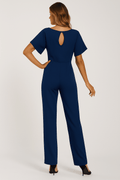 WOMEN'S TIE WAIST WIDE LEG SUMMER JUMPSUIT - Zarino Newstyle
