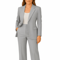 WOMEN'S TWO PIECE TAILORED BLAZER SUMMER SUIT SET - Zarino Newstyle