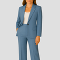 WOMEN'S TWO PIECE TAILORED BLAZER SUMMER SUIT SET - Zarino Newstyle