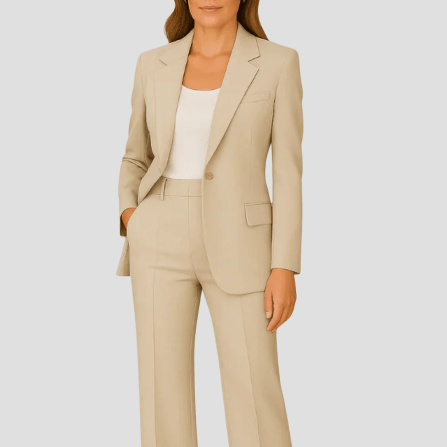 WOMEN'S TWO PIECE TAILORED BLAZER SUMMER SUIT SET - Zarino Newstyle