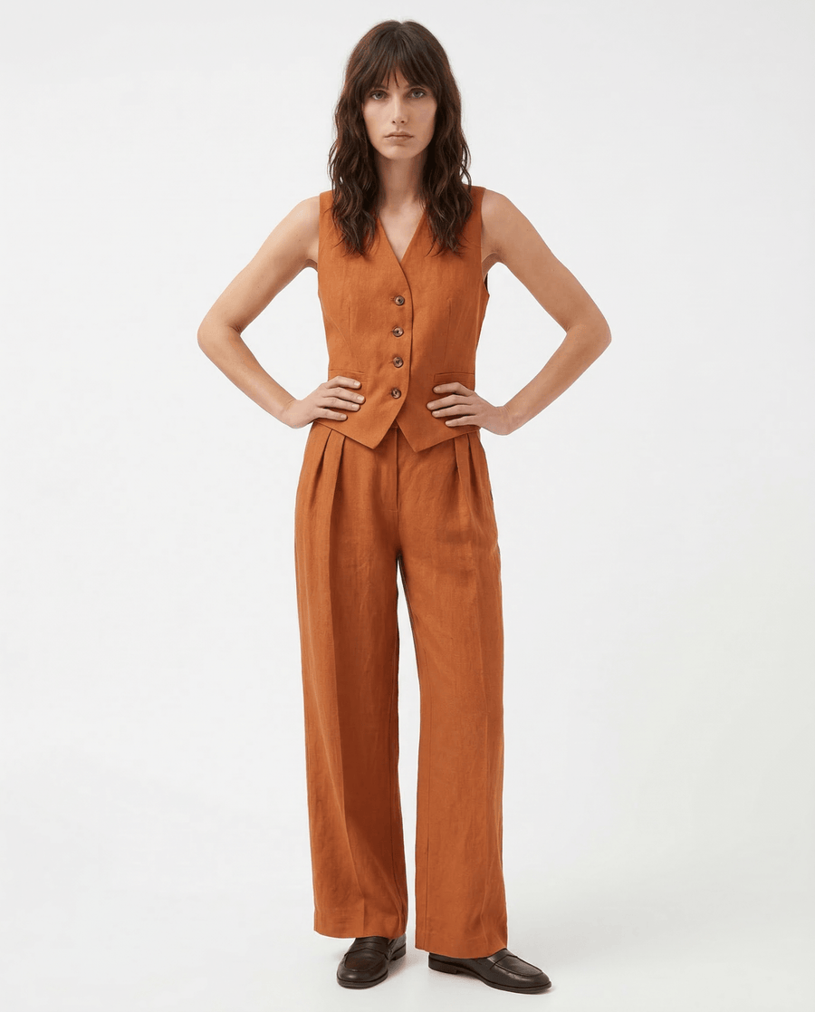 WOMEN'S VEST & WIDE LEG TROUSER SET - Zarino Newstyle