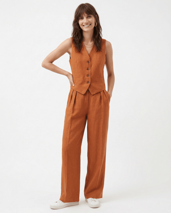 WOMEN'S VEST & WIDE LEG TROUSER SET