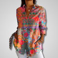 WOMEN'S VINTAGE RELAXED OVERSIZED SUMMER SHIRT - Zarino Newstyle