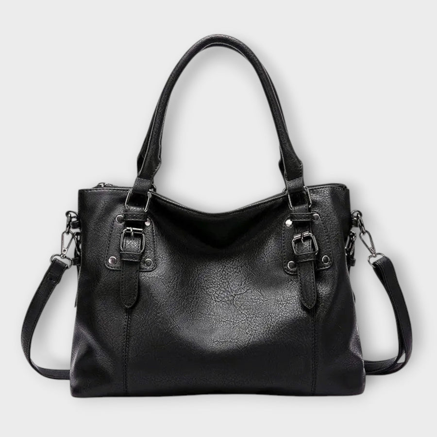 WOMEN'S VINTAGE STRUCTURED SATCHEL HANDBAG - Zarino Newstyle