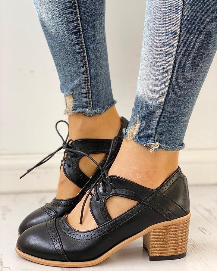 WOMEN'S VINTAGE T - STRAP HEELED SHOES - Zarino Newstyle