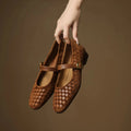 WOMEN'S WOVEN MARY JANE FLATS - Zarino Newstyle