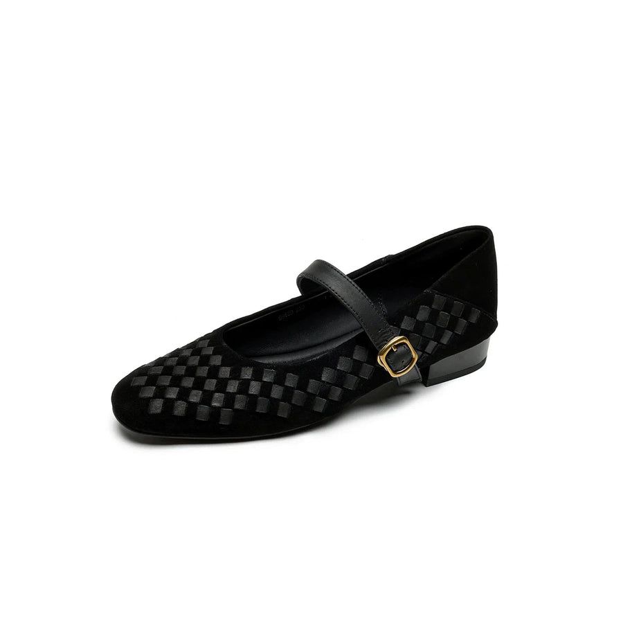 WOMEN'S WOVEN MARY JANE FLATS - Zarino Newstyle