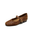 WOMEN'S WOVEN MARY JANE FLATS - Zarino Newstyle