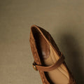 WOMEN'S WOVEN MARY JANE FLATS - Zarino Newstyle