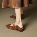 WOMEN'S WOVEN MARY JANE FLATS - Zarino Newstyle