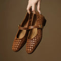 WOMEN'S WOVEN MARY JANE FLATS - Zarino Newstyle