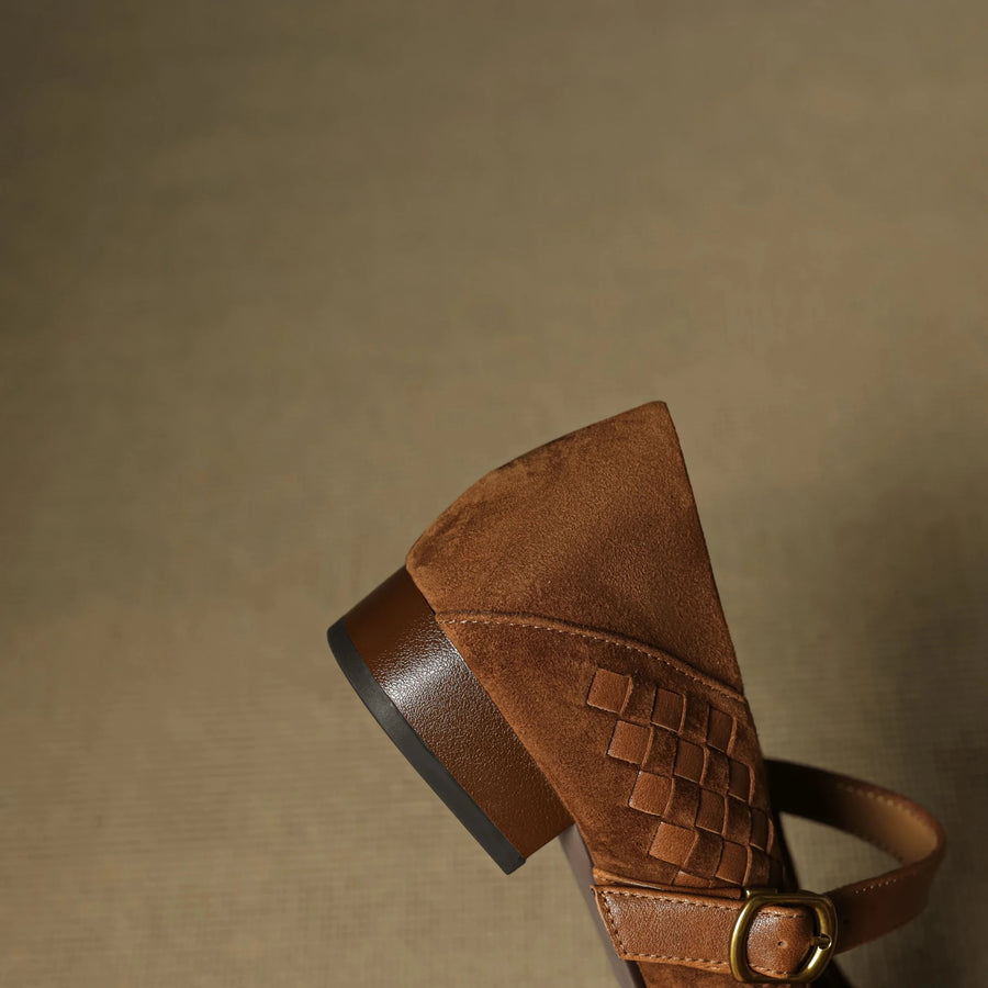 WOMEN'S WOVEN MARY JANE FLATS - Zarino Newstyle