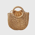 WOMEN'S WOVEN STRAW ROUNDED TOTE SUMMER BAG - Zarino Newstyle