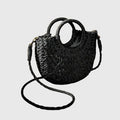 WOMEN'S WOVEN STRAW ROUNDED TOTE SUMMER BAG - Zarino Newstyle