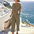 WOMEN'S WRAP FRONT TWO - PIECE SUMMER SET - Zarino Newstyle