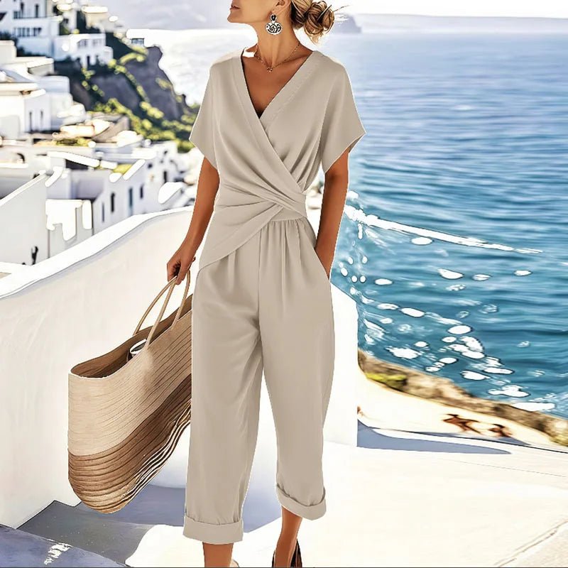 WOMEN'S WRAP FRONT TWO - PIECE SUMMER SET - Zarino Newstyle